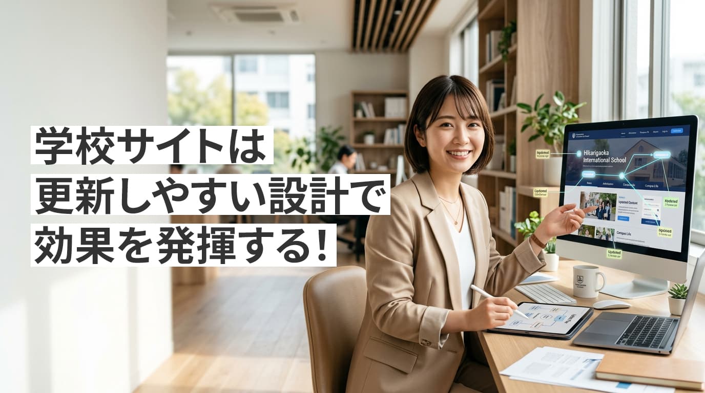 学校サイトは“更新されて効果を発揮”！UI/UXデザイナーが運用フェーズで価値を出すための3つのしかけ
