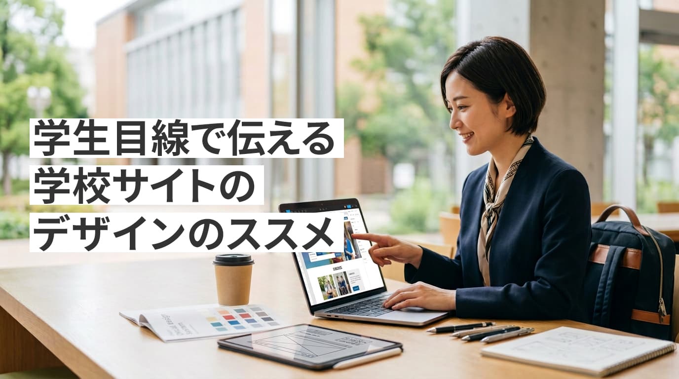 学校サイトのUIは「通学前の下見」？学生目線でブランドが伝わるデザインの作り方