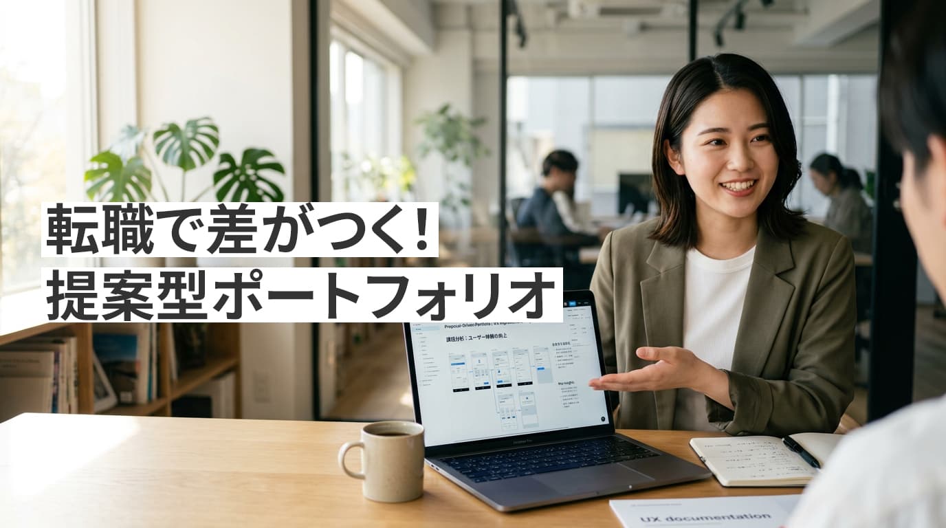 転職で差がつく「提案型ポートフォリオ」：UI/UXデザイナーの提案書同梱テクニック大全